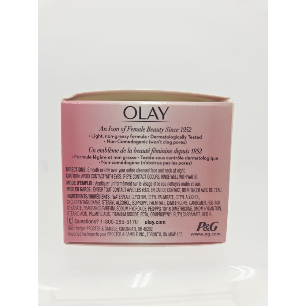 New Night of Olay Skin Care Firming Night Cream Facial Moisturizer 1.9 fl oz - Picture 2 of 4